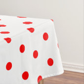 Wiedersehen White Red Polka Dots Tischdecke (Beispiel)
