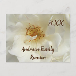 Wiedersehen White Rose Foto Einladung Postkarte