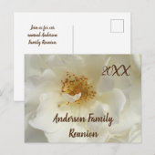 Wiedersehen White Rose Foto Einladung Postkarte (Vorne/Hinten)