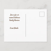 Wiedersehen White Rose Foto Einladung Postkarte (Rückseite)