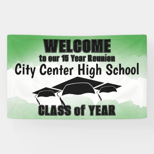 Wiedersehen Willkommen bei der Green Water Border Banner (Horizontal)