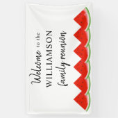 Wiedersehen Willkommen bei Watermelon Family Banner (Vertikal)