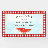 Wiedersehen Willkommen bei Watermelon Family Banner (Horizontal)