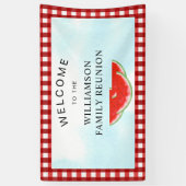 Wiedersehen Willkommen bei Watermelon Family Banner (Vertikal)