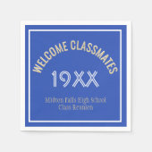 Wiedersehen-Zeit! Custom Class Wiedersehen Napkins Serviette (Vorderseite)