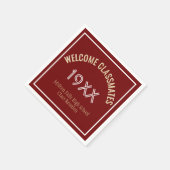 Wiedersehen-Zeit! Custom Class Wiedersehen Napkins Serviette (Ecke)