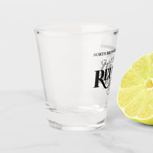 Wiedersehen-Zeitschriftendesign-Schiebeglas Schnapsglas (Links)