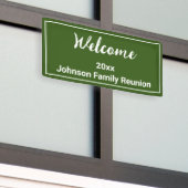 Wiedersehen zu den Grün- und Weißnamen Banner (Draußen Gebäude)