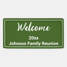 Wiedersehen zu den Grün- und Weißnamen Banner