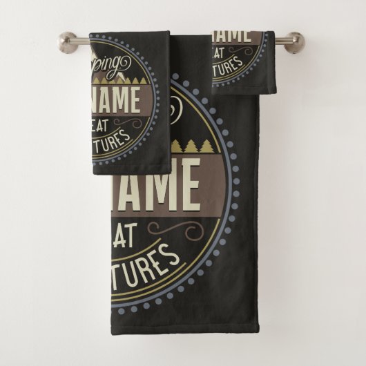 Wiedersehen zum Camping "Camp Trip Family" mit ben Badhandtuch Set (Insitu)