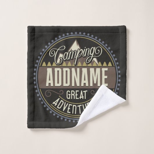 Wiedersehen zum Camping "Camp Trip Family" mit ben Badhandtuch Set (Waschlappen)