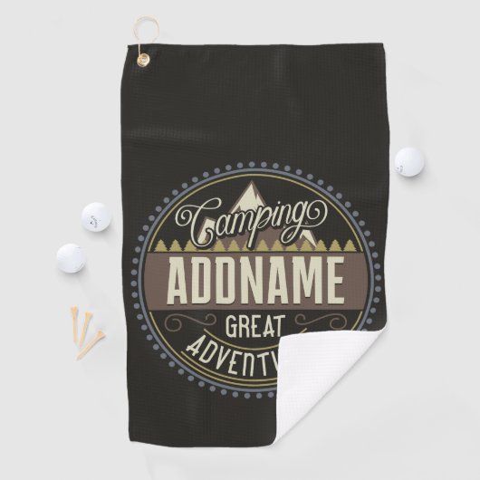 Wiedersehen zum Camping "Camp Trip Family" mit ben Golfhandtuch (Insitu)