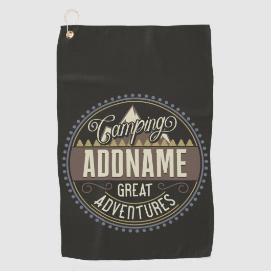 Wiedersehen zum Camping "Camp Trip Family" mit ben Golfhandtuch (Vorderseite)