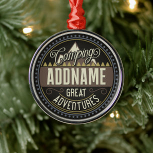 Wiedersehen zum Camping "Camp Trip Family" mit ben Ornament Aus Metall