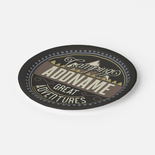 Wiedersehen zum Camping "Camp Trip Family" mit ben Pappteller (Schrägansicht)