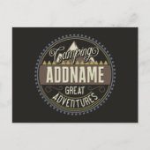 Wiedersehen zum Camping "Camp Trip Family" mit ben Postkarte (Vorderseite)