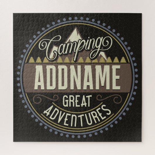 Wiedersehen zum Camping "Camp Trip Family" mit ben Puzzle (Vertikal)