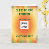 Wiedersehen zur Grußkartenvorlagenklasse Karte (Gelbe Blume)