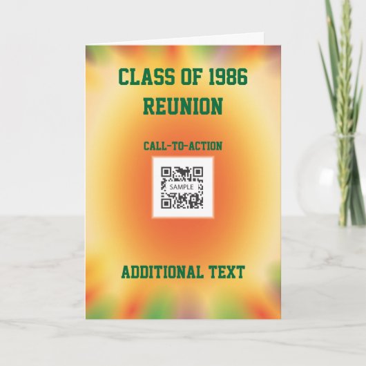 Wiedersehen zur Grußkartenvorlagenklasse Karte (Vorderseite)