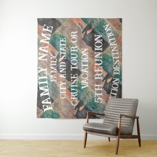 Wiedersehen zur Tour durch die Gruppe für Familien Wandteppich (Beispiel)