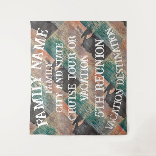 Wiedersehen zur Tour durch die Gruppe für Familien Wandteppich (Vorderseite)