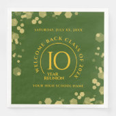 Wiedersehen zur Uni der Green & Gold School Serviette (Vorderseite)