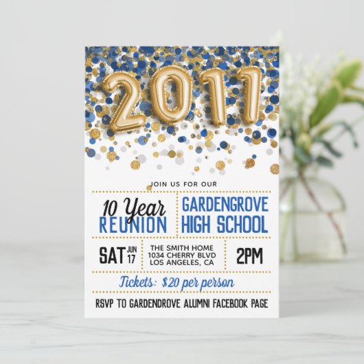 Wiedersehen zur Uni der Hochschule 2011 Einladung (Stehend Vorderseite)