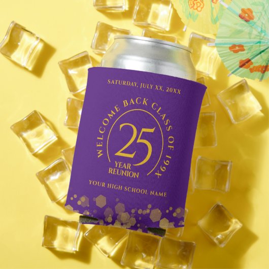 Wiedersehen zur Uni von lila- und Goldschulen Dosenkühler (In Situ Sommer)