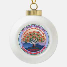 Wiedersehen zur Weihnachtsschmuckfamilie Keramik Kugel-Ornament