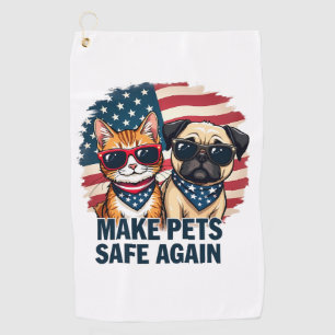 Wiederum für die Sicherheit von Haustieren bei der Golfhandtuch