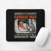 Wiederum großen Müll für Trump 2024 Mousepad (Mit Mouse)