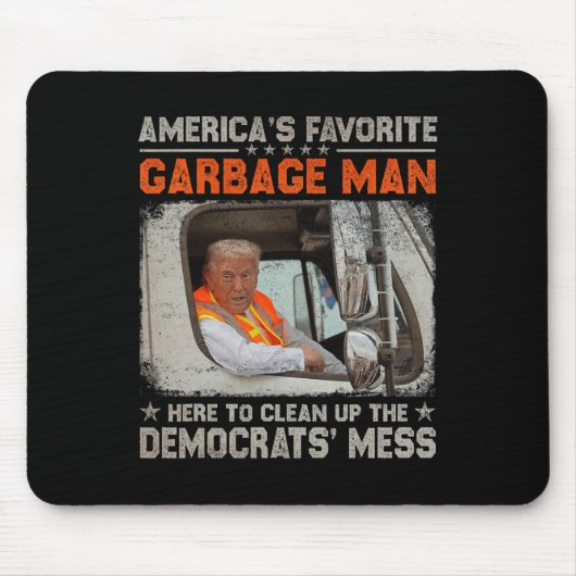 Wiederum großen Müll für Trump 2024 Mousepad (Vorne)