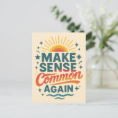 Wiederum Sinn für Retro-Design Feiertagspostkarte (Stehend Vorderseite)