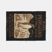 Wiederum Steuerfrei für Pinguin - Resist Penguins Fleecedecke (Vorderseite (Horizontal))