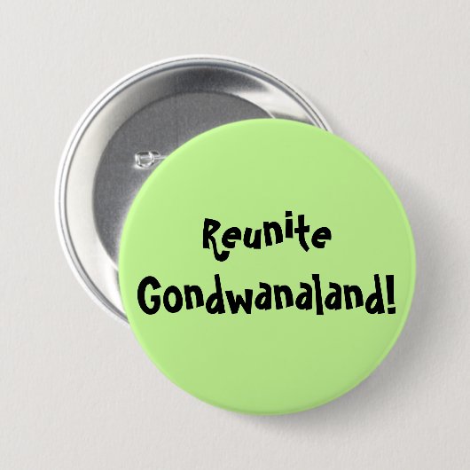 Wiedervereinigen Sie sich Gondwanaland 1 Knopf Button (Vorne & Hinten)