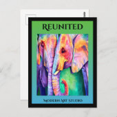 wiedervereinigt postkarte (Vorne/Hinten)