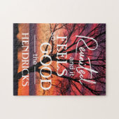 Wiedervereinigt und es fühlt sich so gut Zitat Puz Puzzle (Horizontal)