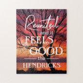 Wiedervereinigt und es fühlt sich so gut Zitat Puz Puzzle (Vertikal)