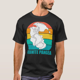 Wiedervereinigte Pangea Vintag Retro Sonnenunterga T-Shirt