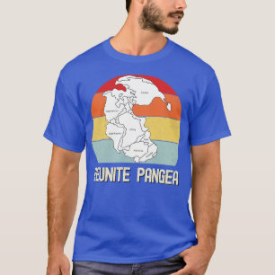 Wiedervereinigte Pangea Vintag Retro Sonnenunterga T-Shirt