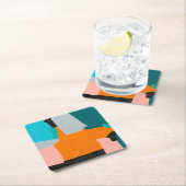 Wiedervereinigung Rechteckiger Pappuntersetzer (Vor Ort)