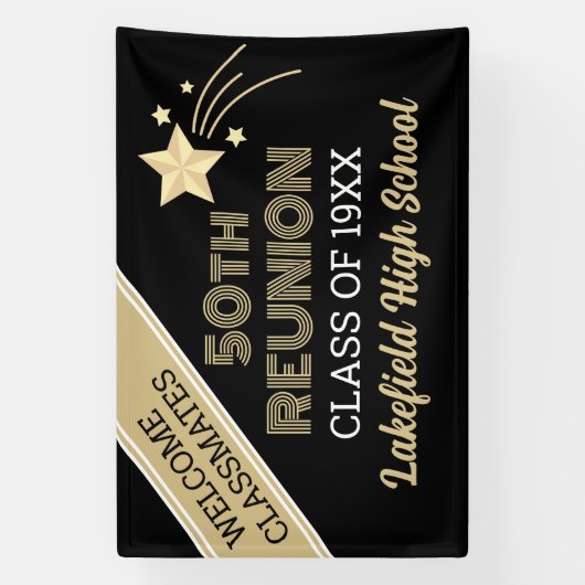 Wiedervereinigung! Wiedersehen Banner der 50-jähri (Vertikal)