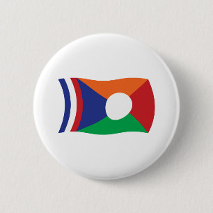 Wiedervereinigungs-Flagge-Button Button