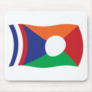 Wiedervereinigungs-Flagge-Mauspad Mousepad