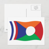 Wiedervereinigungs-Flagge-Postkarte Postkarte (Vorne/Hinten)