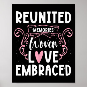 Wiedervereinte Erinnerungen Verwobene Liebe Umarme Poster