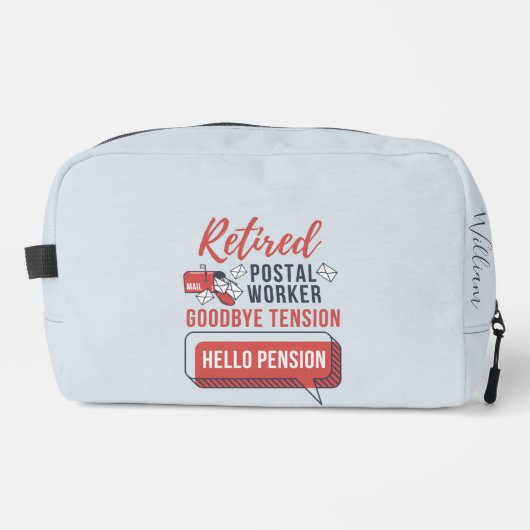 Wiederverkäuflicher Postarbeiter Auf Wiedersehen T Waschbeutel (Vorderseite)