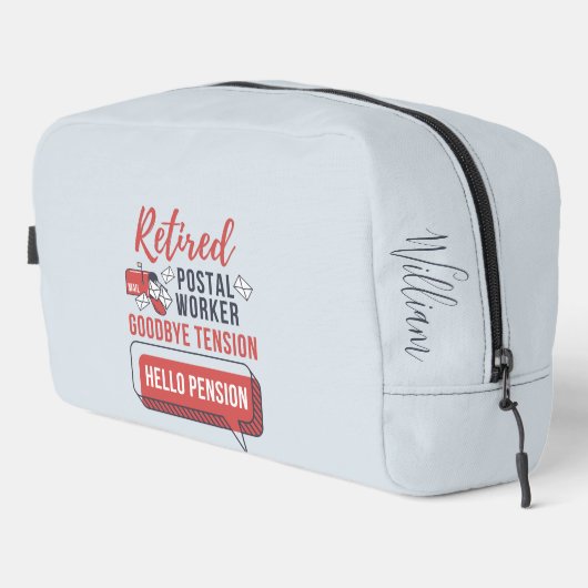 Wiederverkäuflicher Postarbeiter Auf Wiedersehen T Waschbeutel (Rechte Ecke)