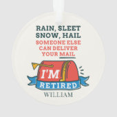 Wiederverkäuflicher Postdienst für den Kunden Ornament (Rückseite)