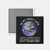 Wiederverkörperung auf einem Planeten, der seinen Magnet (Vorderseite/Rückseite)